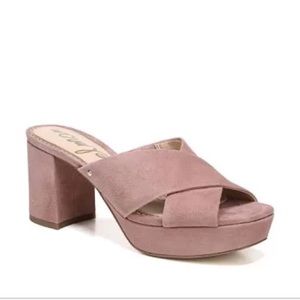 Sam Edelman Chunky Heel Slide Sandal in pink size 6.5